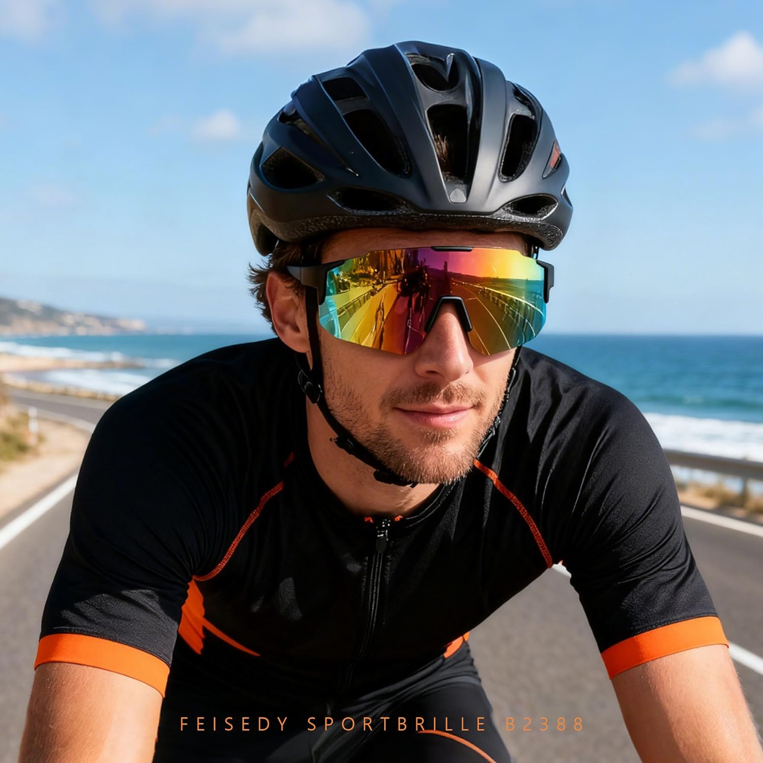 Thumbnail 1 de FEISEDY Sport Sonnenbrille für Herren & Damen (Radbrille) mit UV400 – B2388