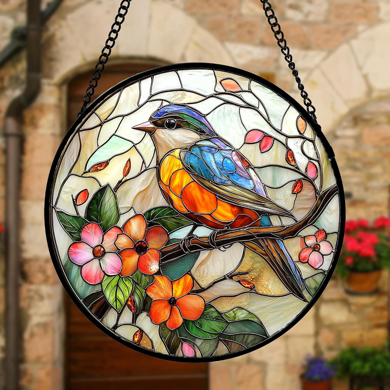 Detalle 2 de Stained Glass Suncatcher, 6.3-Inch