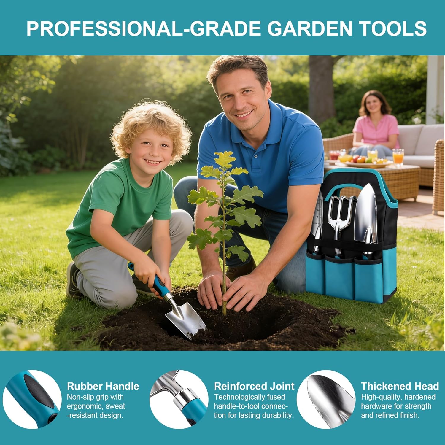 Thumbnail 2 de ChaneeHann Kit Giardinaggio 7 Pezzi: set completo in alluminio con manico ergonomico