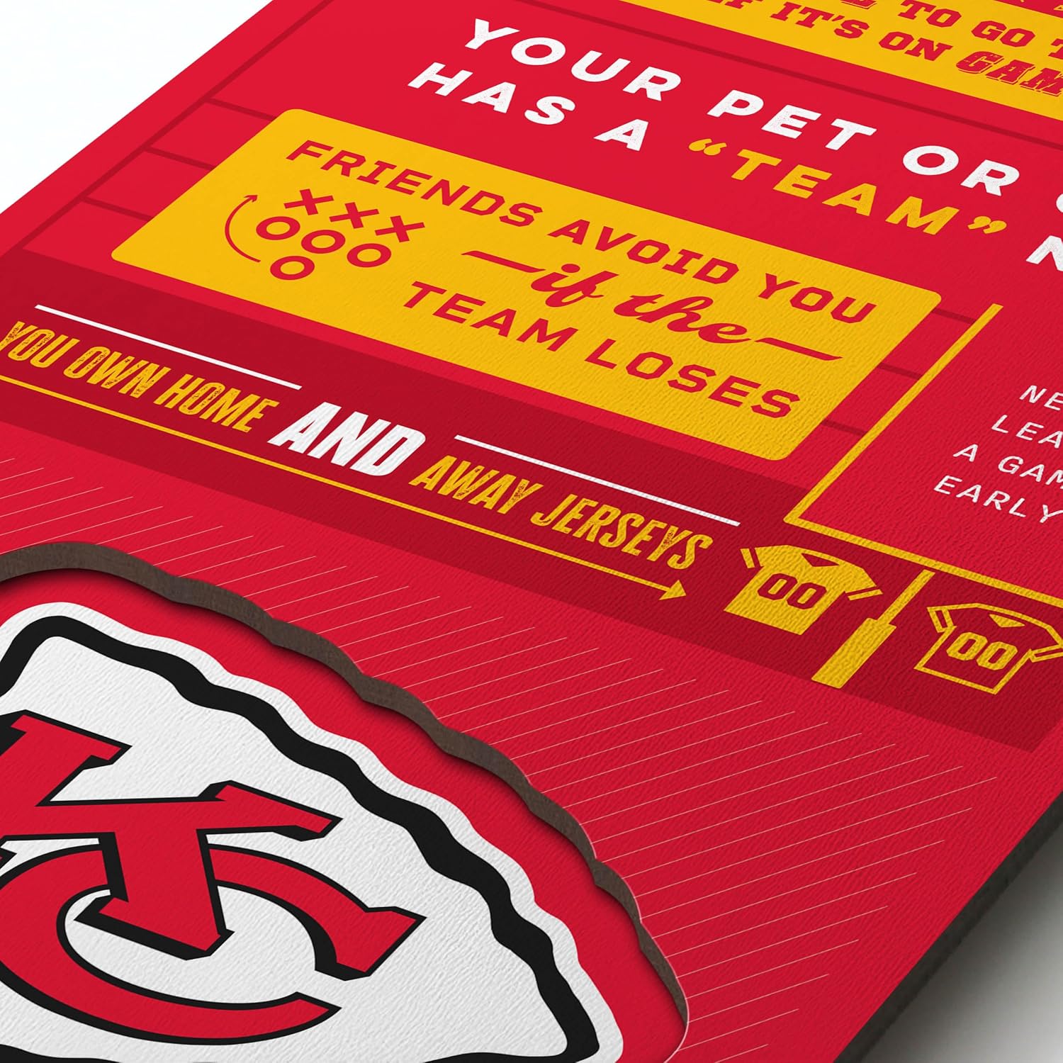 Detalle de YouTheFan Officially Licensed NFL 6x19 Top 10 Signs Banner (3D wall decor)