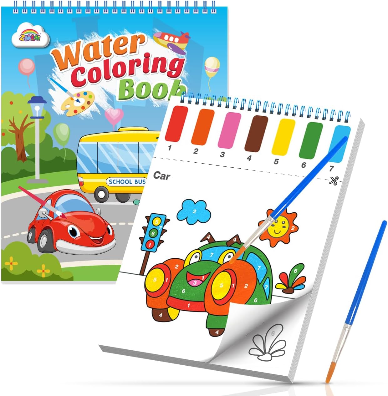 Thumbnail 6 de ZMLM Libro da colorare ad acqua per bambini 3–8 anni 🎨
