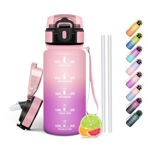 Detalle de HoneyHolly Botella 500 ml con pajita para niños 🚰
