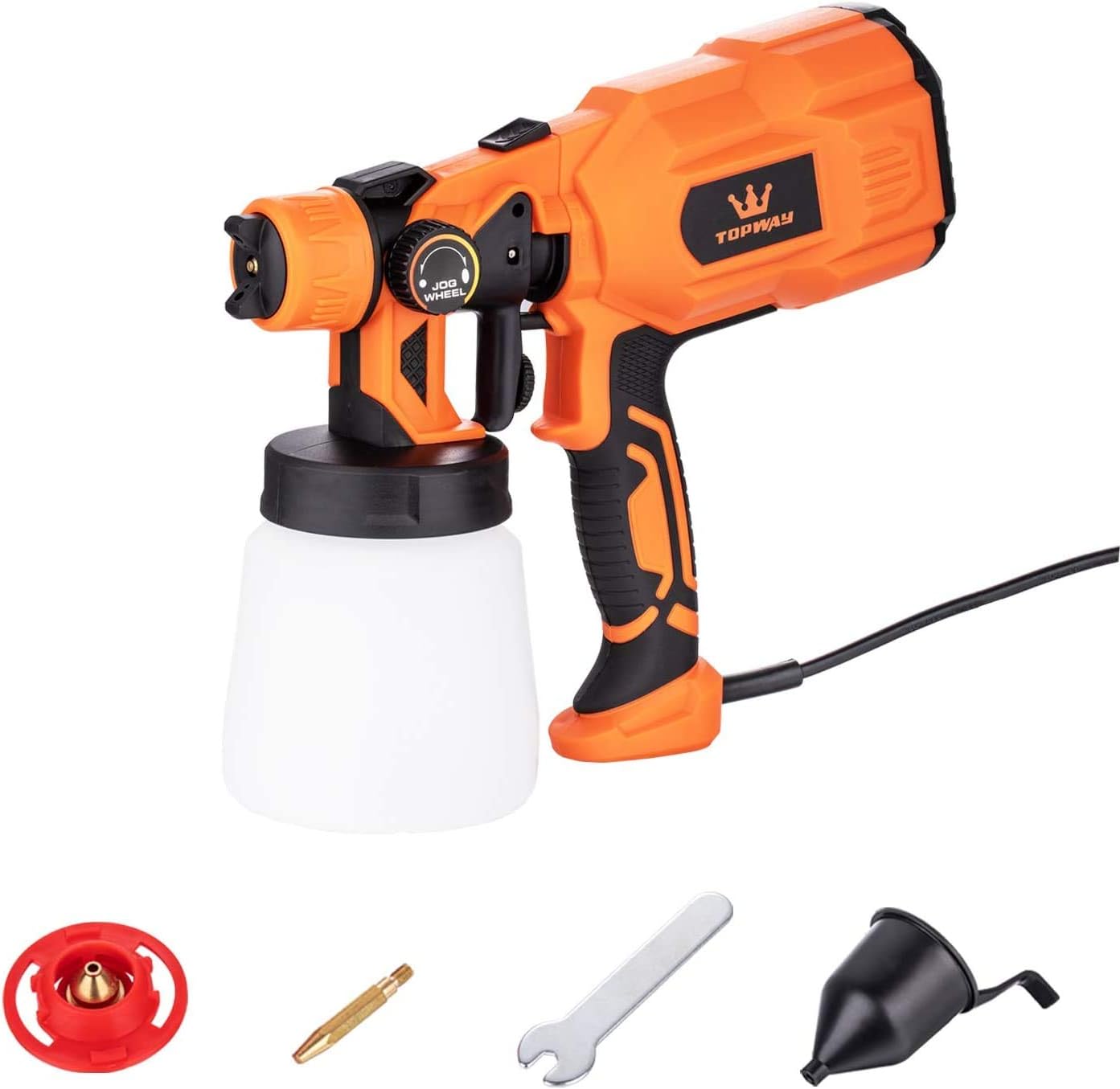 Detalle 2 de TOPWAY 550W Electric Paint Sprayer with 800ml Capacity – 2 Nozzles, 3 Spray Patterns