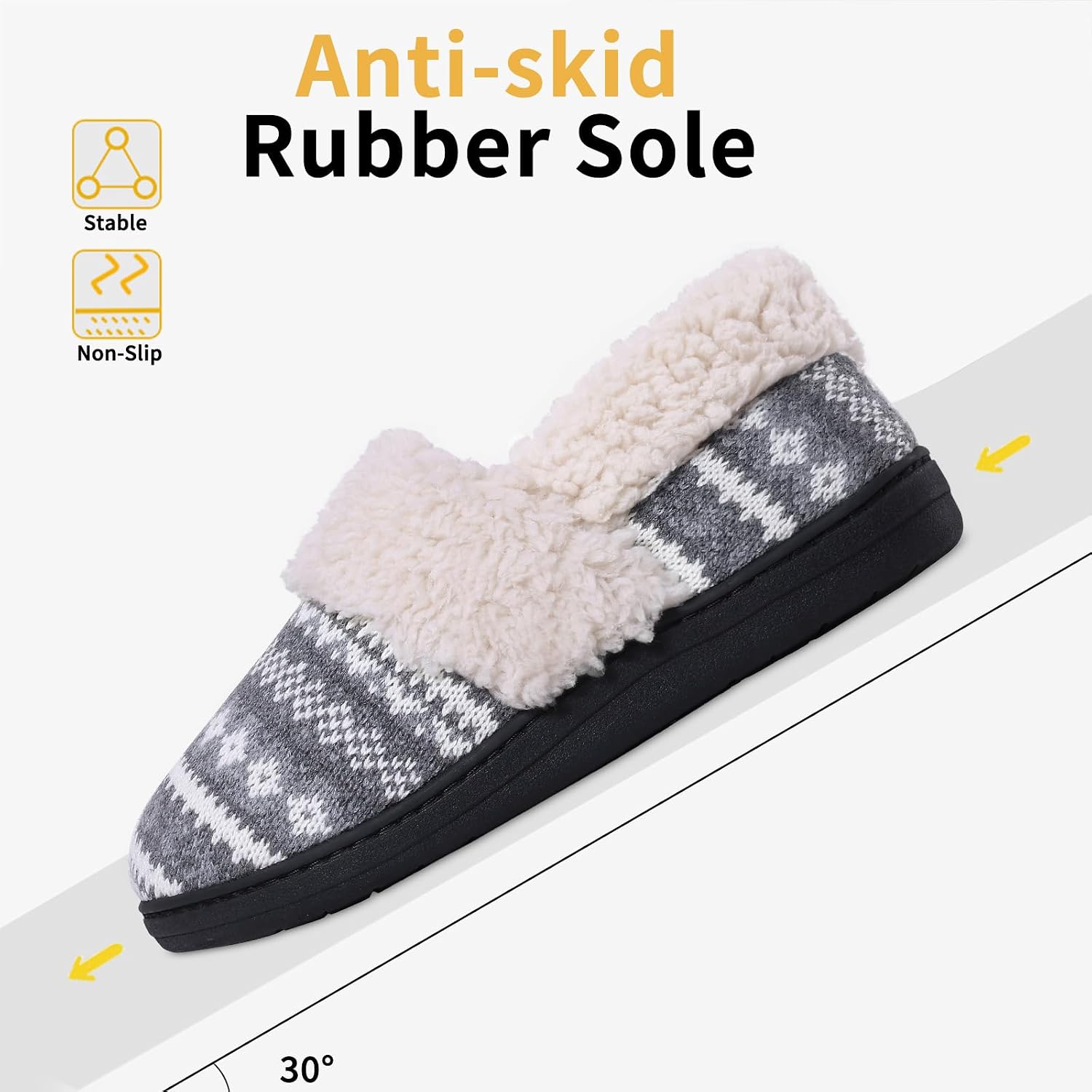Detalle 2 de Evshine Memory Foam House Slippers