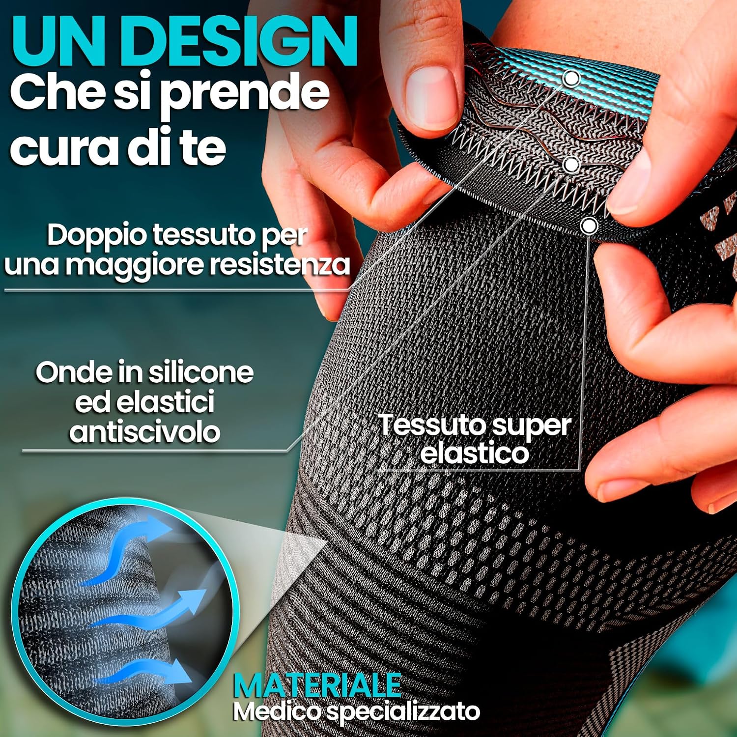 Detalle 2 de NativoDex Ginocchiera Stabilizzante ginocchio 🩹