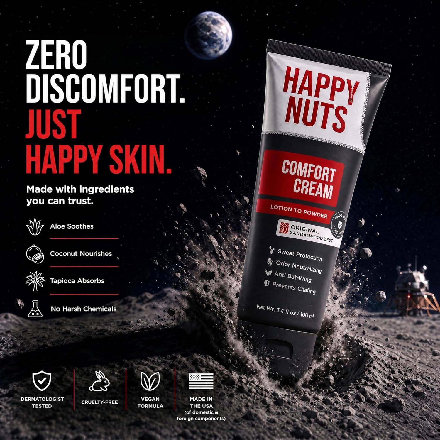 Thumbnail 6 de HAPPY NUTS Comfort Cream Deodorant 3.4 Oz