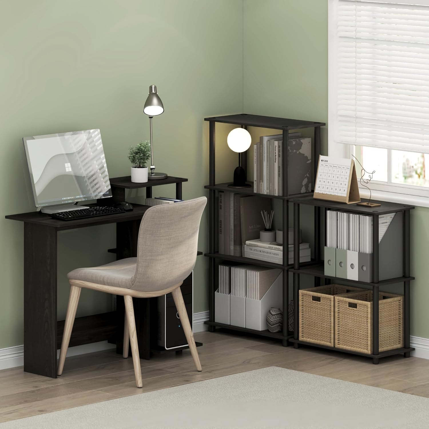 Thumbnail 4 de Furinno 4-Tier Turn-N-Tube Shelf 43.25in
