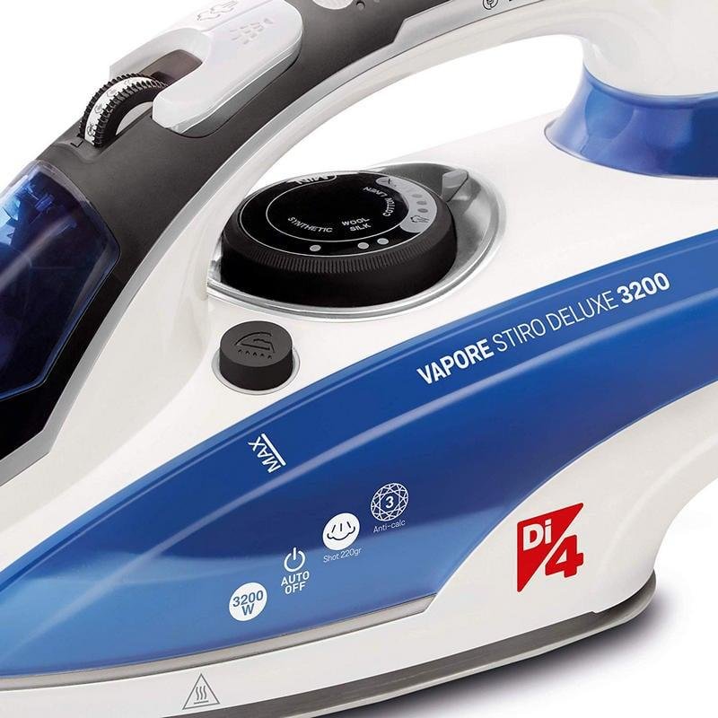 Detalle 2 de Di4 Vapore Stiro Deluxe Plancha de Vapor 3200W: potencia y precisión para planchado profesional