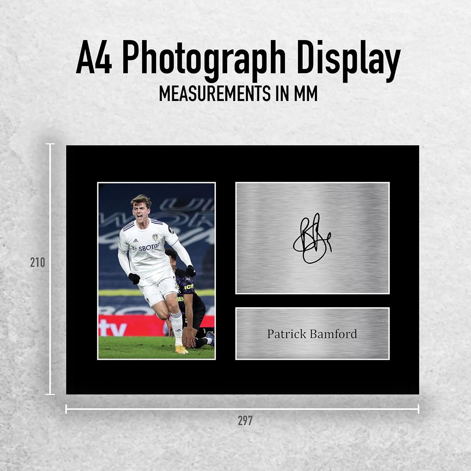 Thumbnail 1 de HWC Trading A4 Patrick Bamford Leeds United signed autograph picture gift