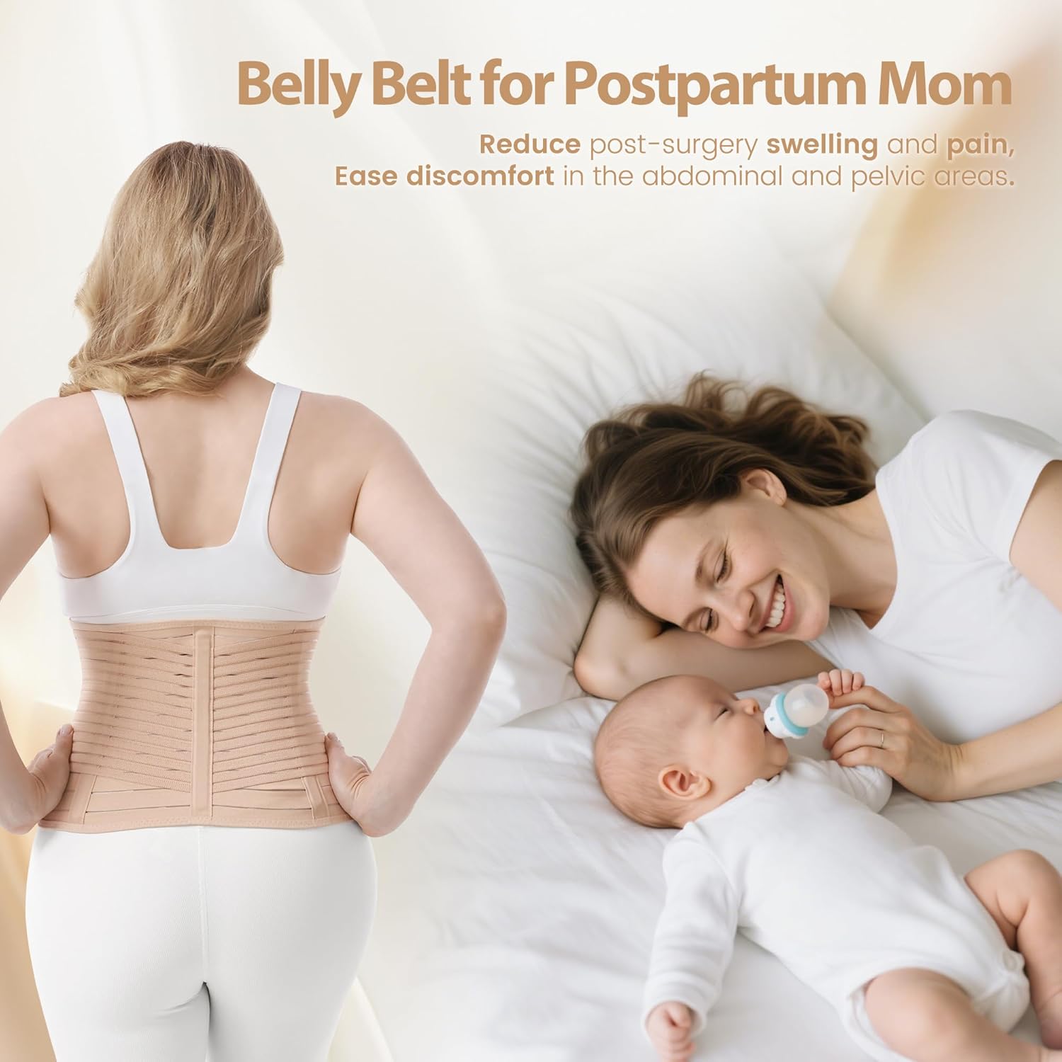 Thumbnail 6 de Trendyline Postpartum Belly Wrap for C-Section Recovery (Firm Compression, Adjustable & Breathable)