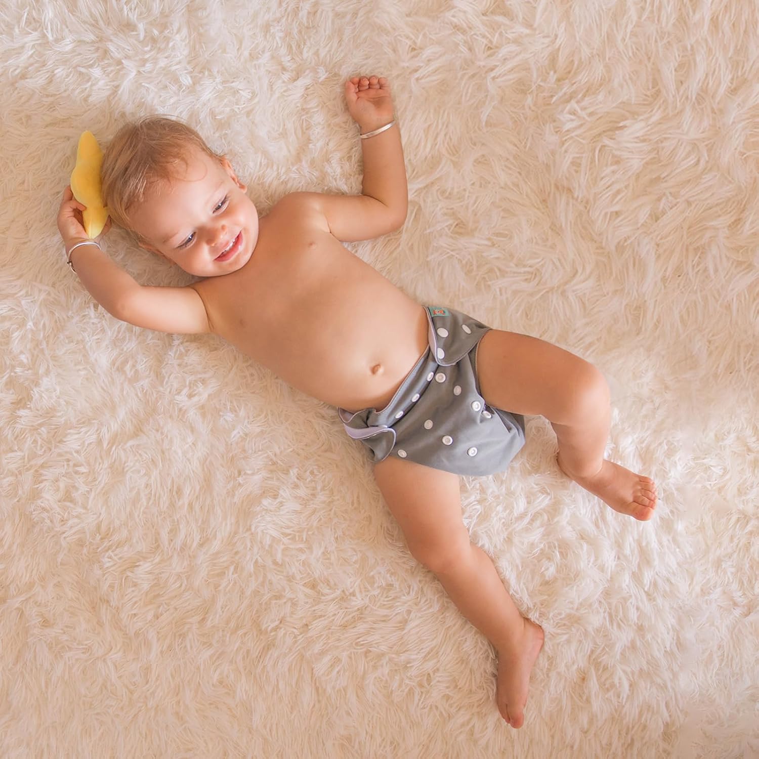 Detalle 2 de ALVABABY Cloth Diapers, 6-Pack with 12 Inserts, Adjustable Waterproof Covers