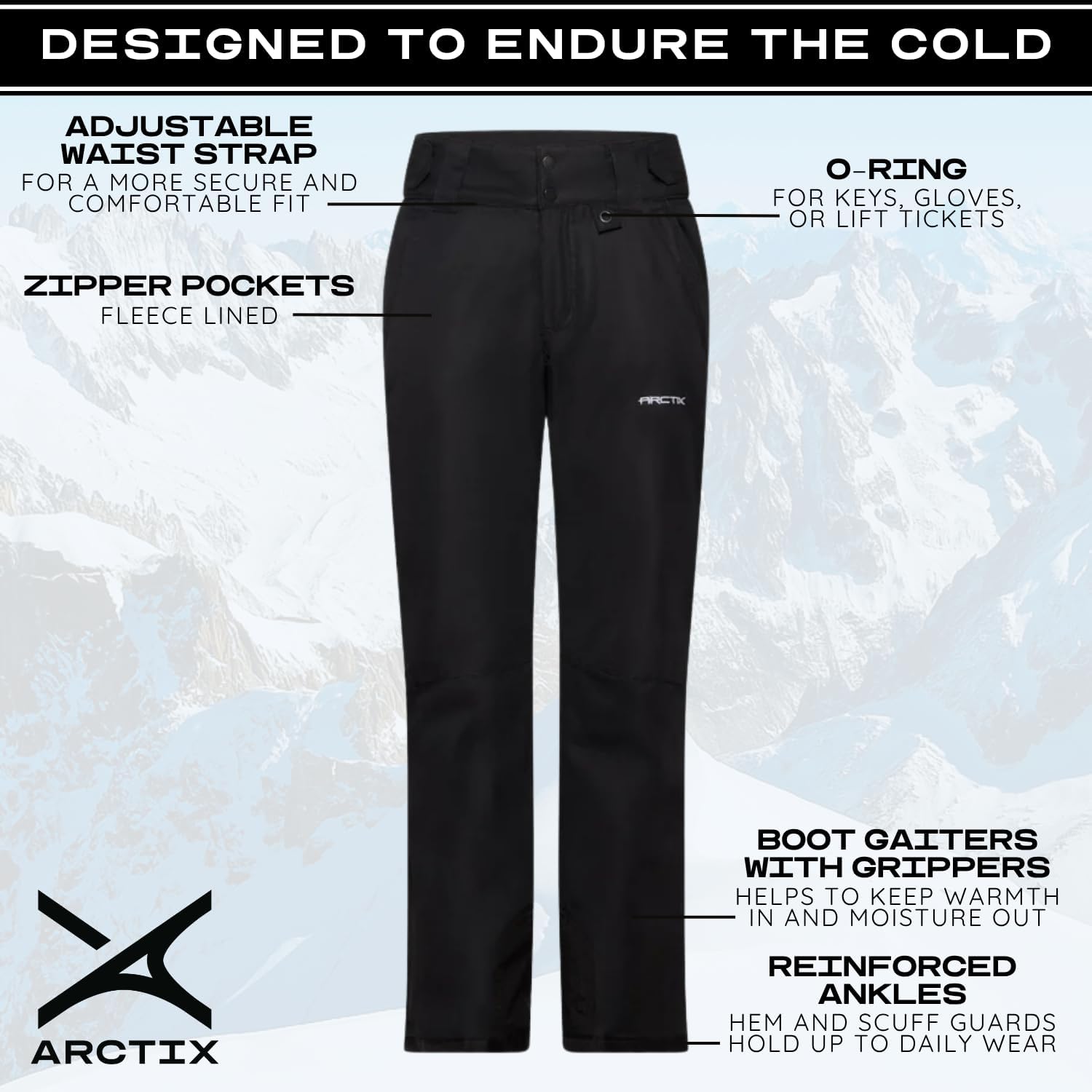 Detalle 2 de Arctix Insulated Snow Pants for Women