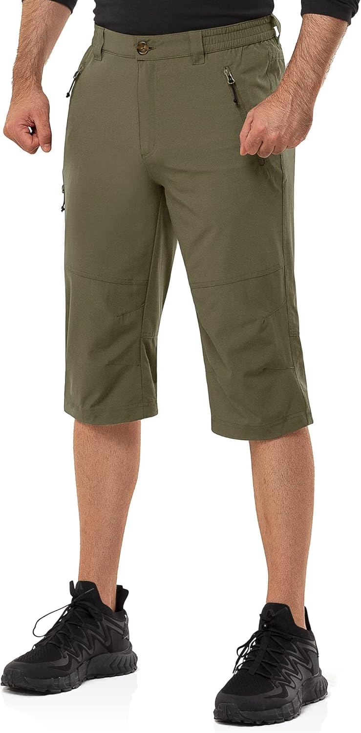Detalle de 33,000ft Herren 3/4 Hose Cargo Shorts – leichte Allround-Outdoorschuhe mit UPF 50+