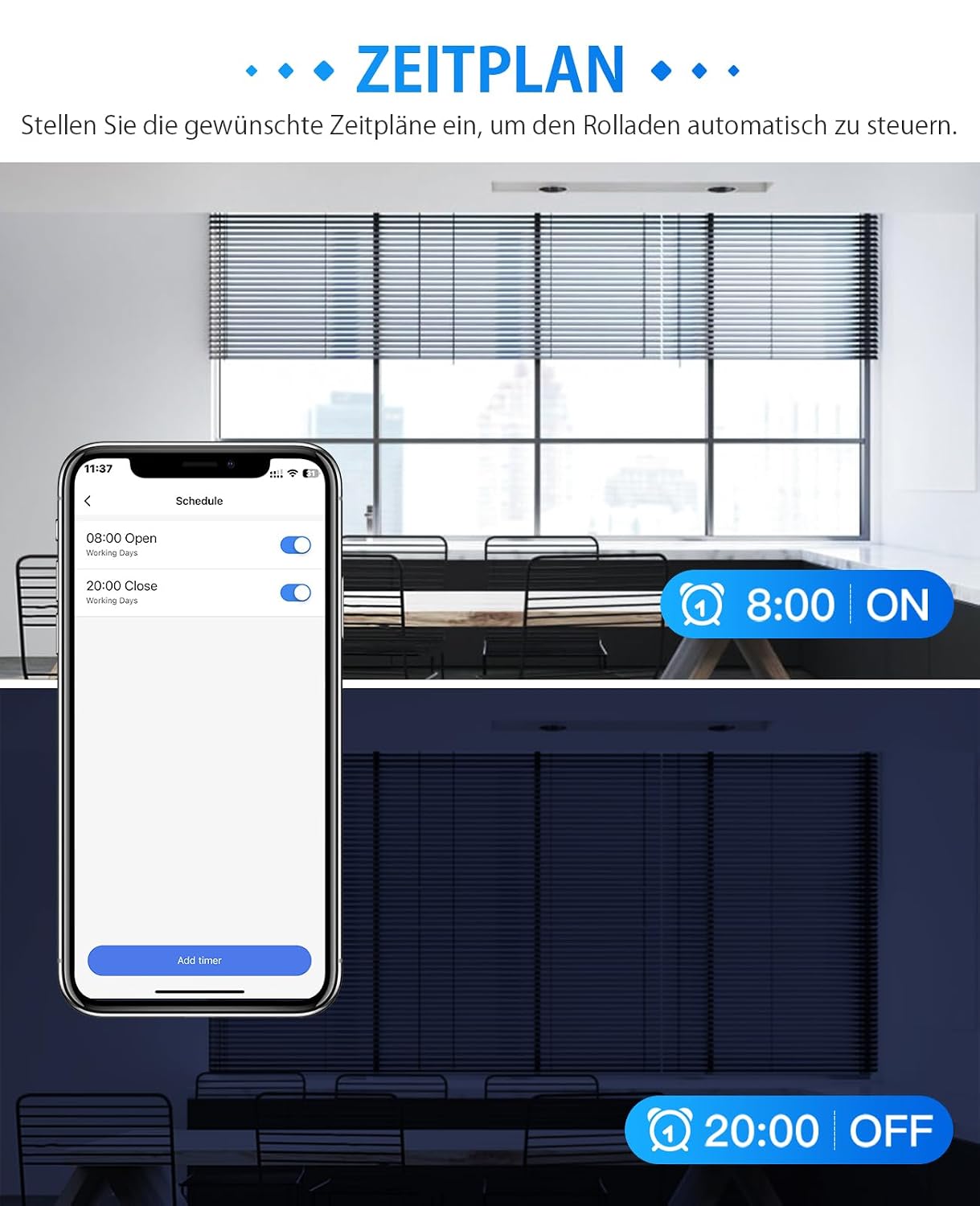 Thumbnail 4 de ALLEVOI Smart Rolladenschalter 80×80 mm