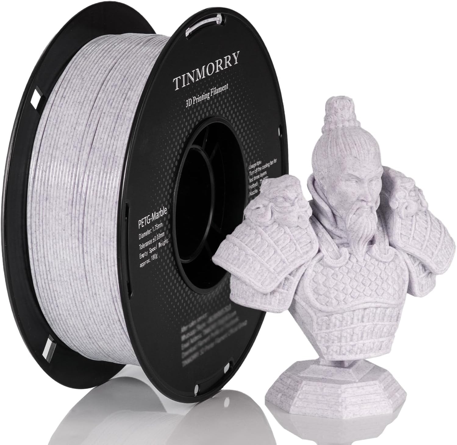 Detalle de TINMORRY Marble PETG Filament 1,75 mm