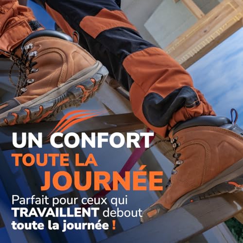 Detalle de Dr. Scholl’s Semelles Orthopédiques Advanced – Aides à la voûte et au soutien pour chaussures de travail (43,5–44), jusqu’à 150 kg