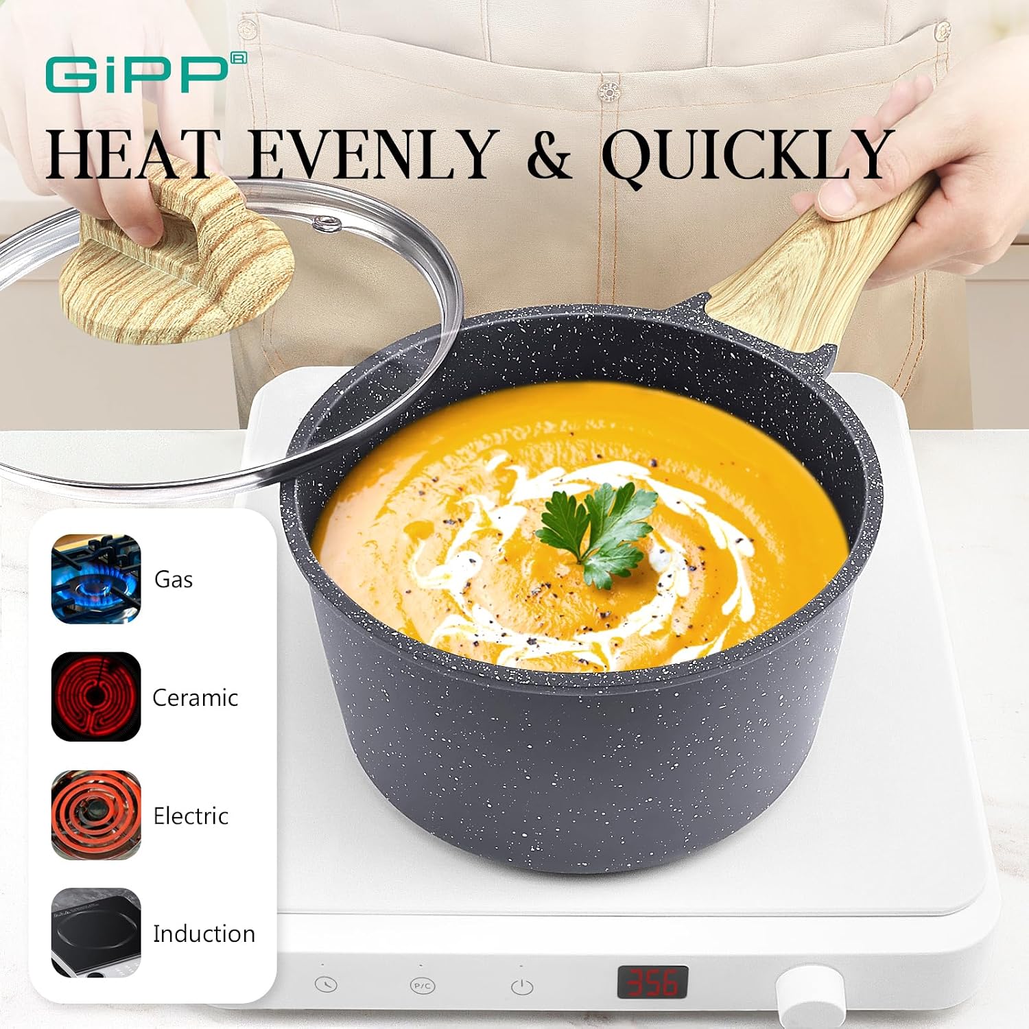 Thumbnail 6 de GIPP 22-Piece Ceramic Nonstick Cookware Set