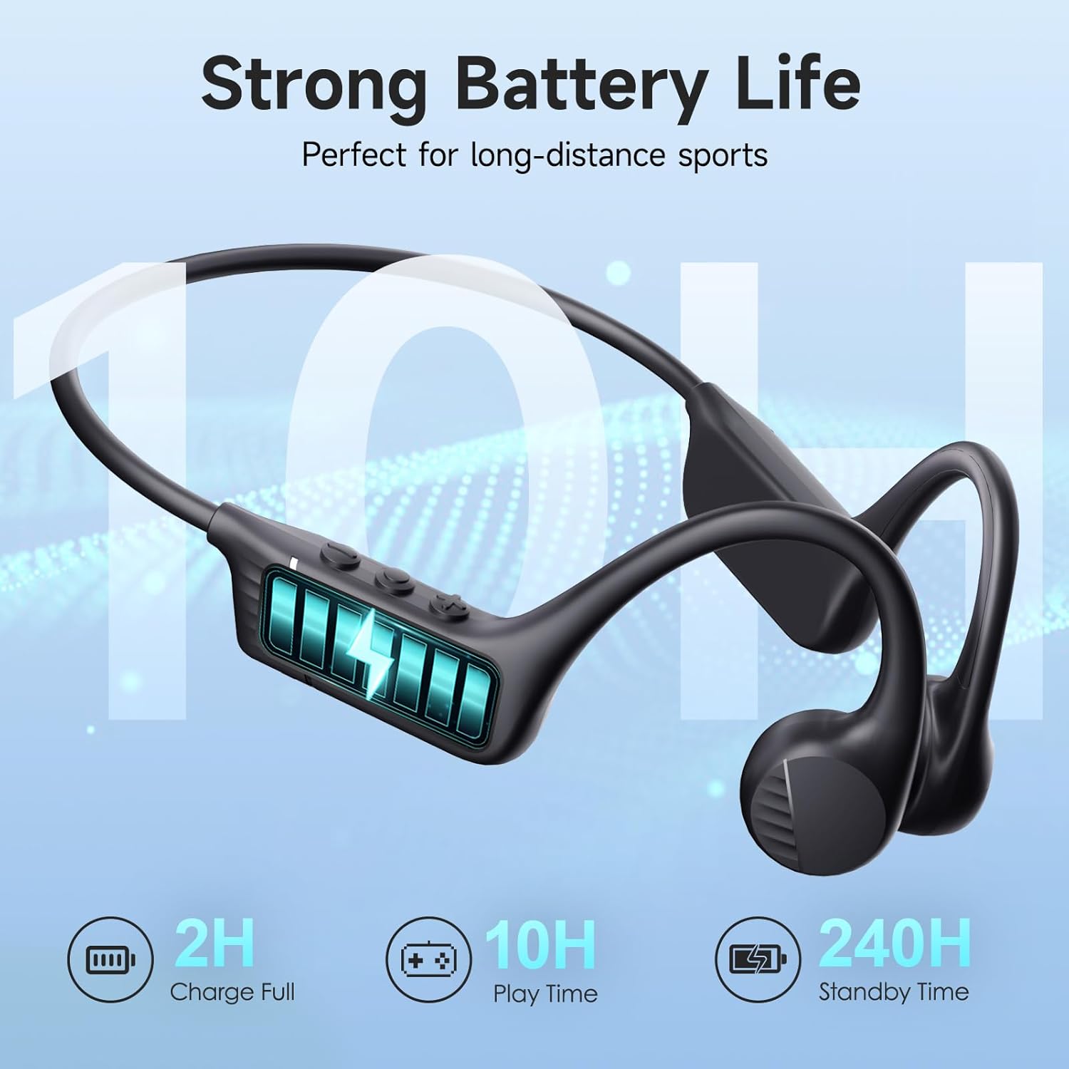 Thumbnail 4 de LOBKIN Bone Conduction Headphones: Open-Ear Bluetooth 6.0 with Mic