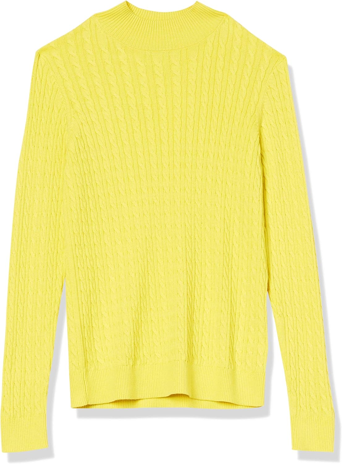 Thumbnail 4 de Amazon Essentials Damen leichter Langarm-Pullover mit Stehkragen und Zopfmuster (klassische Passform)