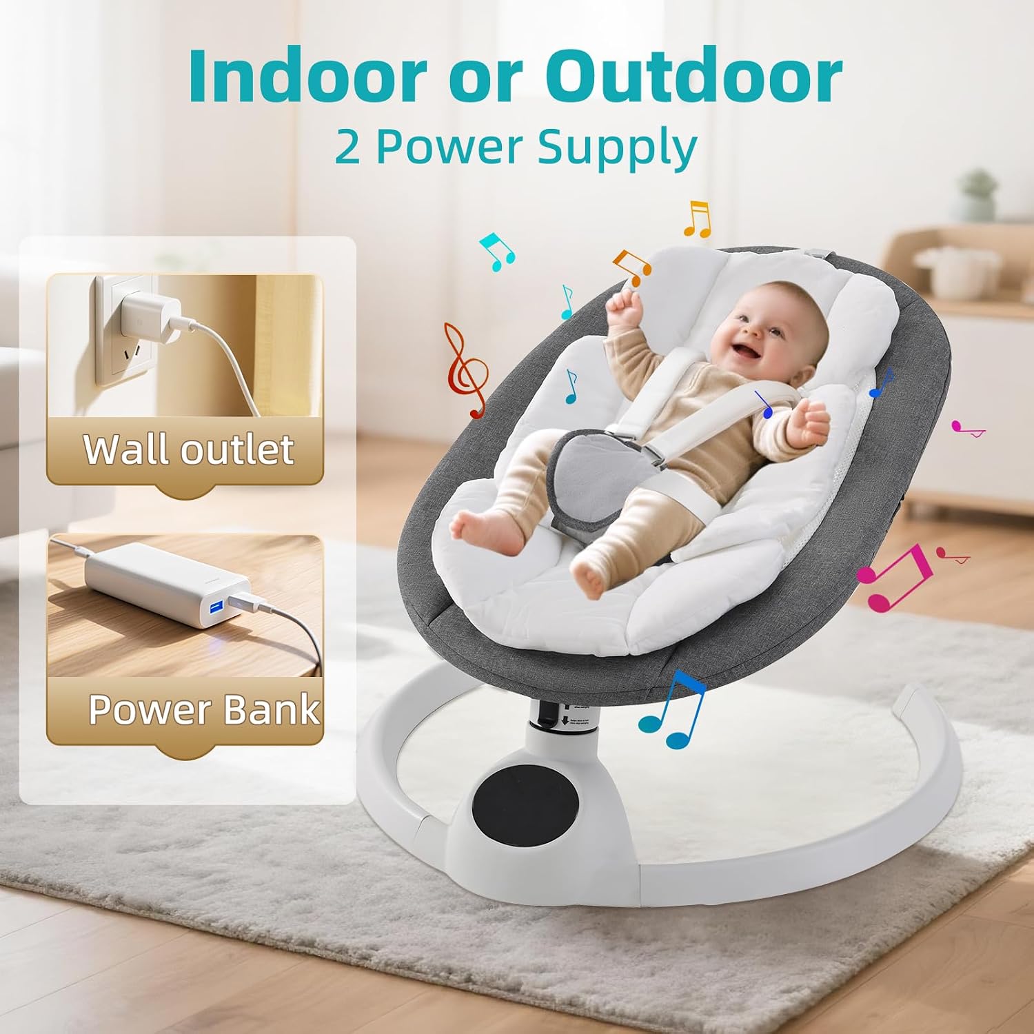 Detalle de Electric Baby Swing Chair 20 lbs