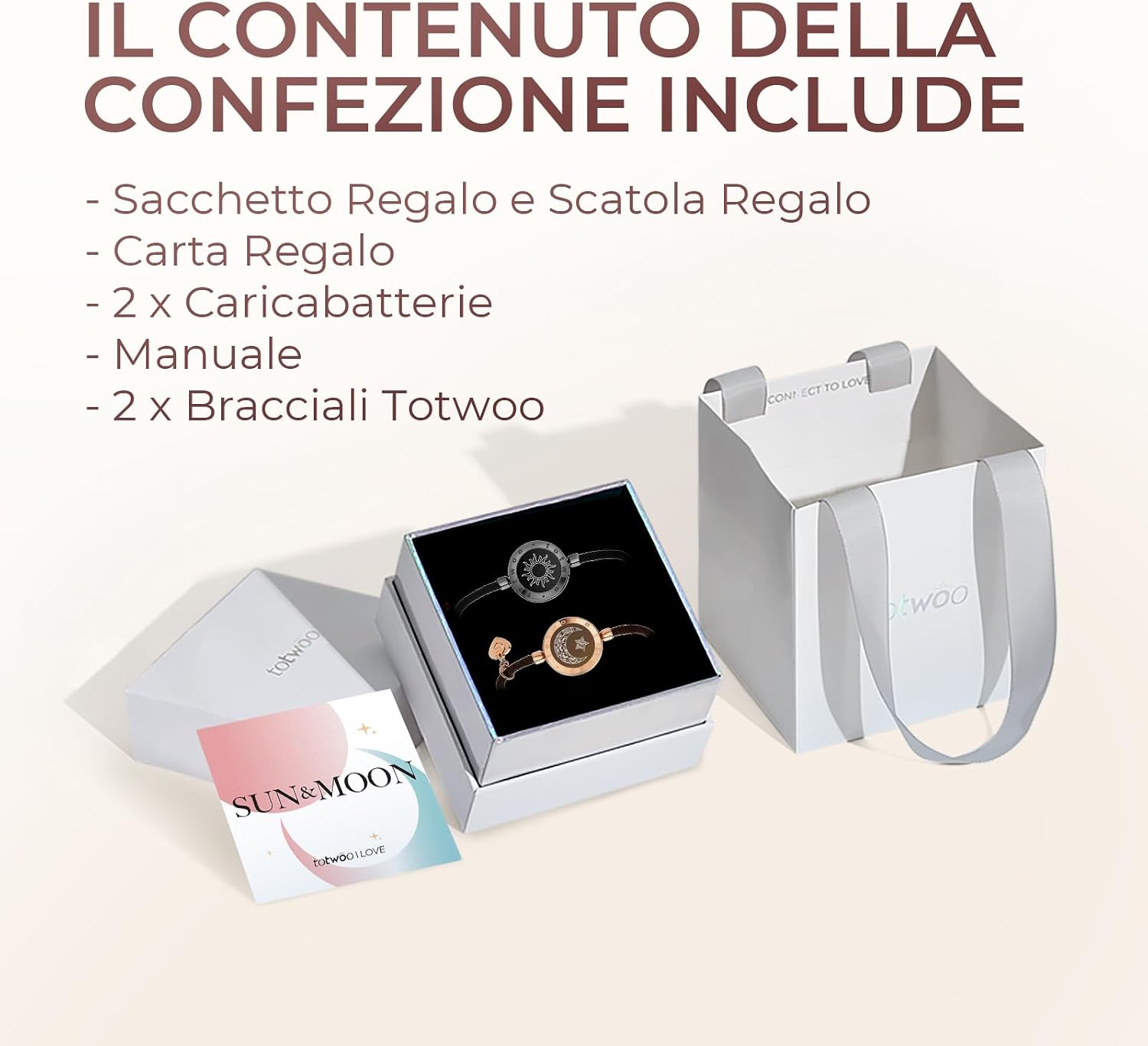 Thumbnail 5 de TOTWOO Bracciali per Coppie Bluetooth 3‑5 giorni