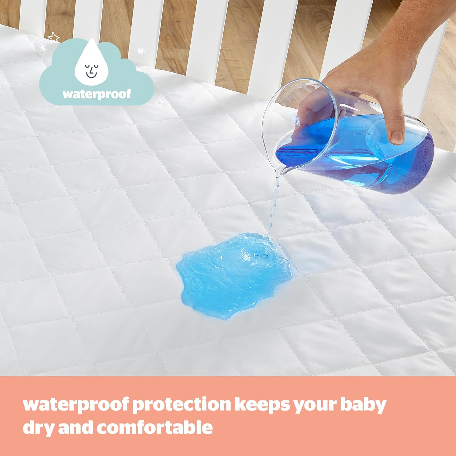 Detalle 2 de Silentnight Safe Nights Cot Bed Mattress Protector 140 x 70 cm