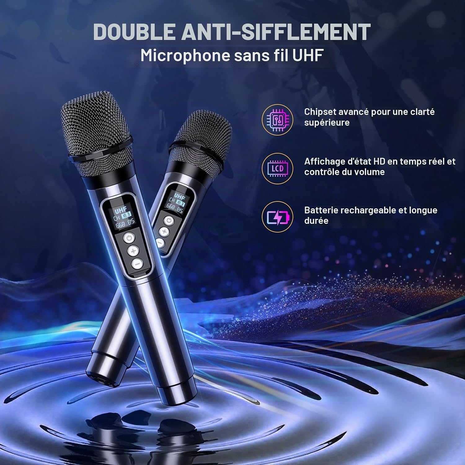 Detalle de Dislocati enceinte karaoké Bluetooth 5.3