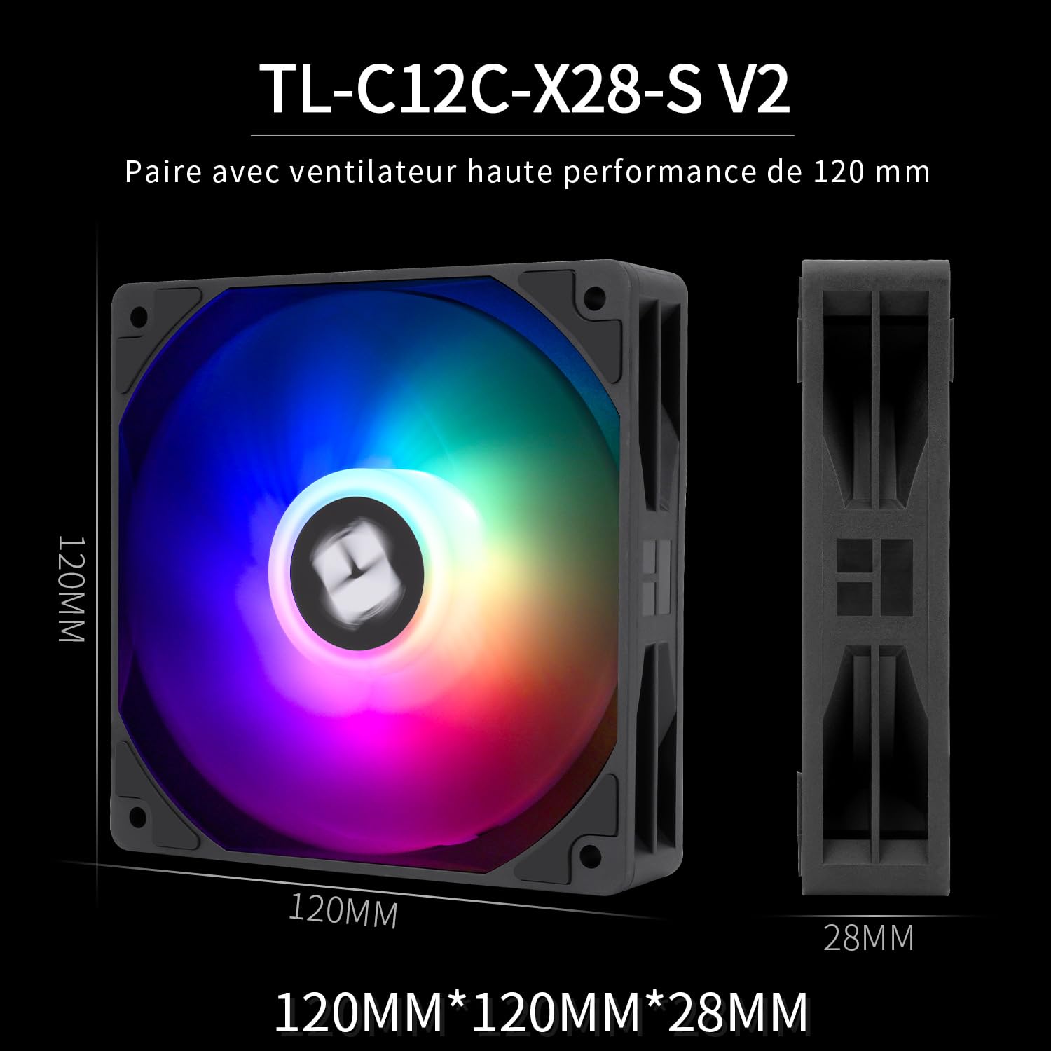 Thumbnail 5 de TR Peerless Assassin 120 Digital ARGB Black CPU-Kühlung – Dual 120 mm PWM Lüfter, ARGB Display, Intel LGA1700/1851/115X & AMD AM4/AM5