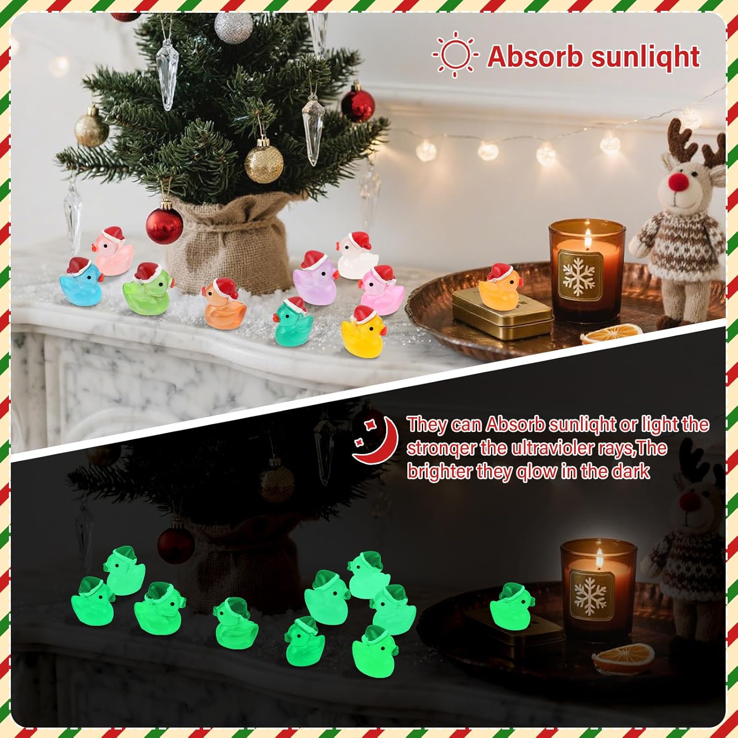 Thumbnail 3 de Luminous Mini Resin Ducks 100 pcs - Glow Party Favors 🐥