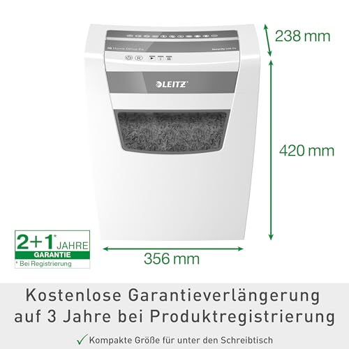 Detalle 2 de Leitz IQ Aktenvernichter 12–10 Blatt (80 g/m²) – leise, zuverlässig und TÜV SÜD/GS geprüft