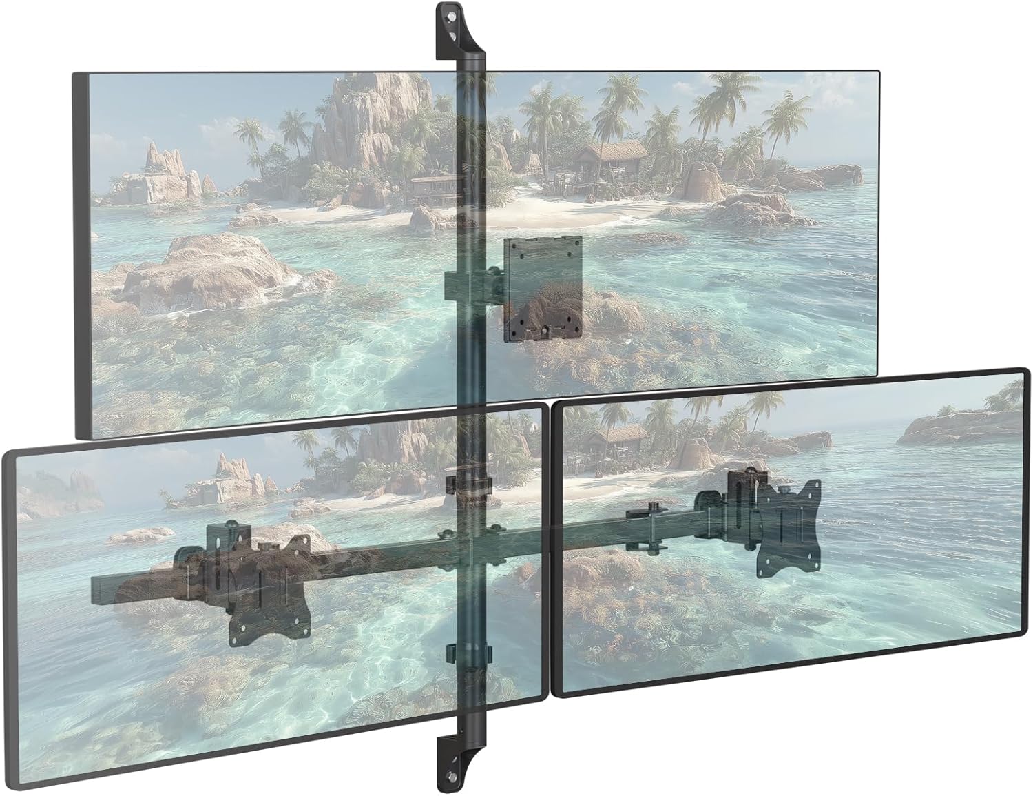 Detalle de WALI Triple Monitor Wall Mount 49-inch