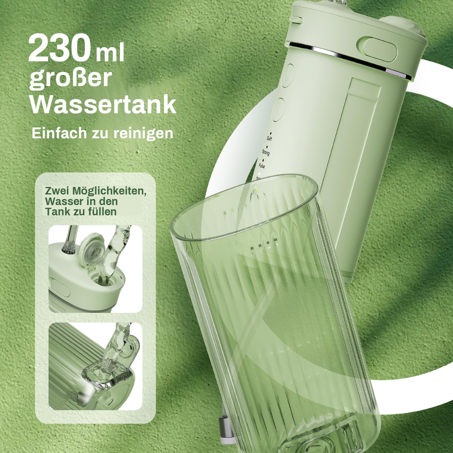 Detalle 2 de JTF Irrigador Bucal Mini portátil 230 ML
