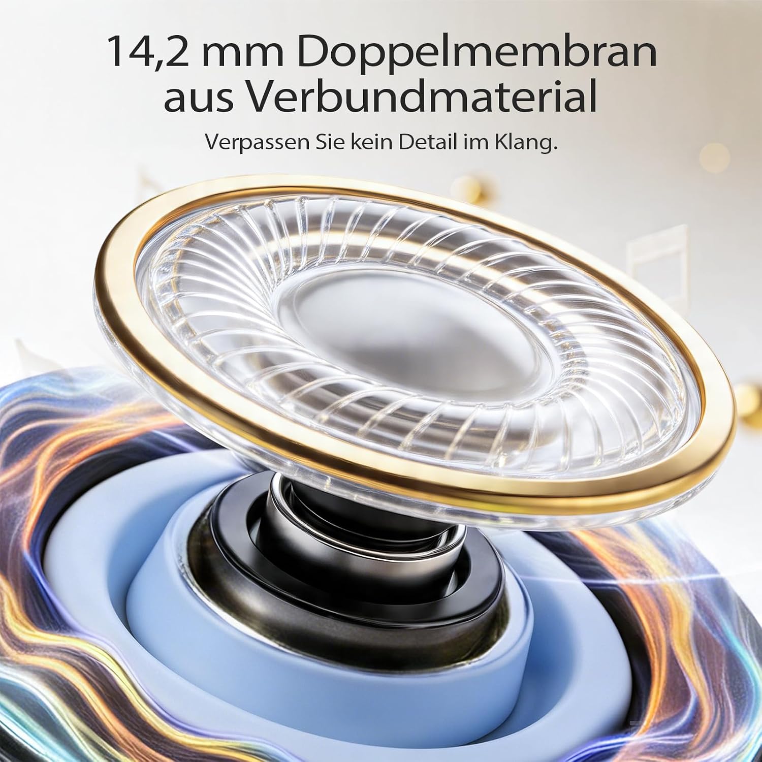 Detalle de W70 Pro In-Ear Bluetooth Kopfhörer – 46 Stunden Akku, Bluetooth 5.4, IPX7, HiFi-Sound