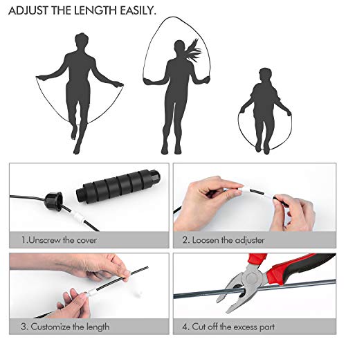 Thumbnail 3 de Loocio Jump Rope with Ball Bearings: Tangle-Free, Adjustable Speed Rope for All Ages