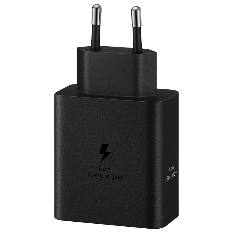 Detalle de Samsung Cargador USB-C 50W con Carga Rápida (Negro) – Duo 50W de Samsung