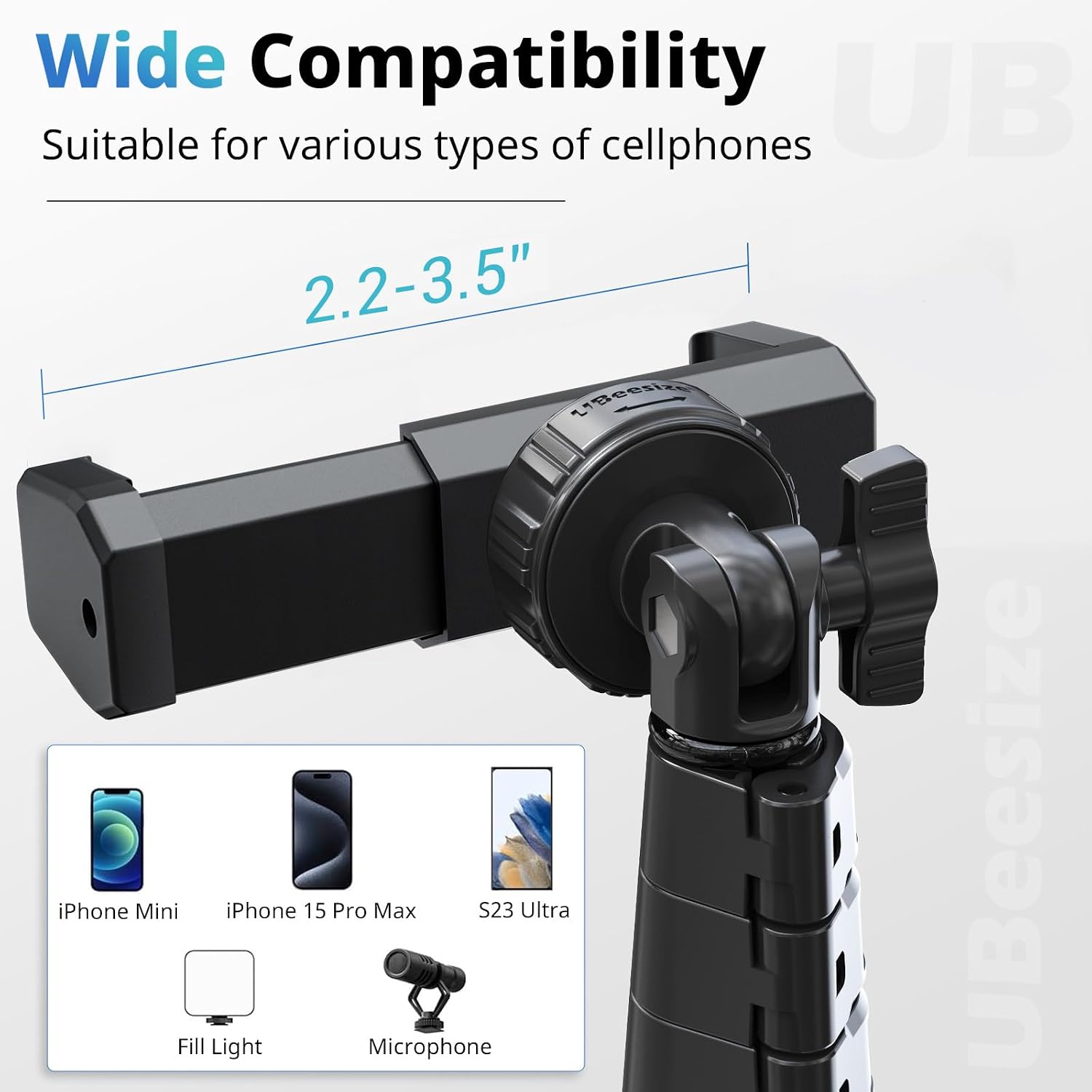 Detalle 1 de UBeesize 72" Phone Tripod