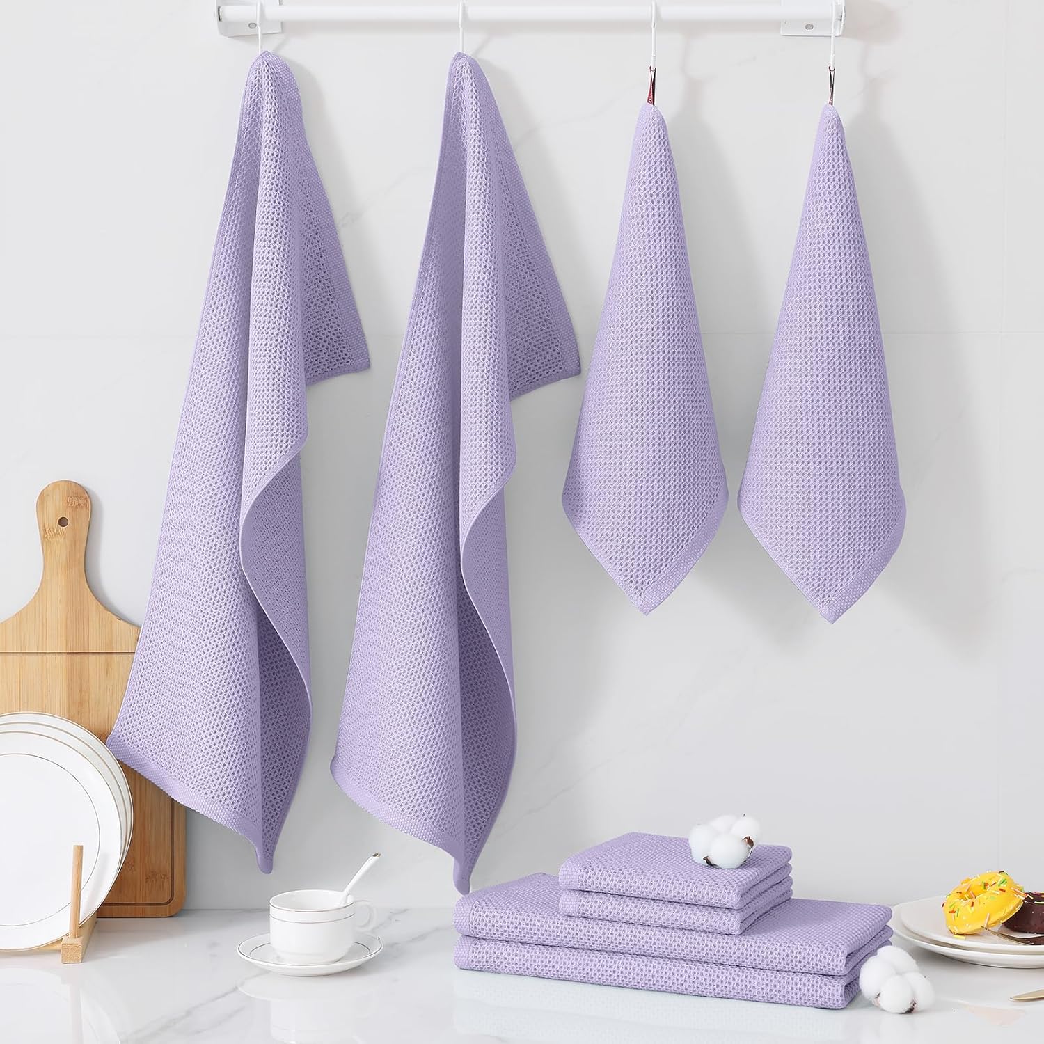 Thumbnail 6 de Homaxy 12-Pack Cotton Kitchen Towels Set