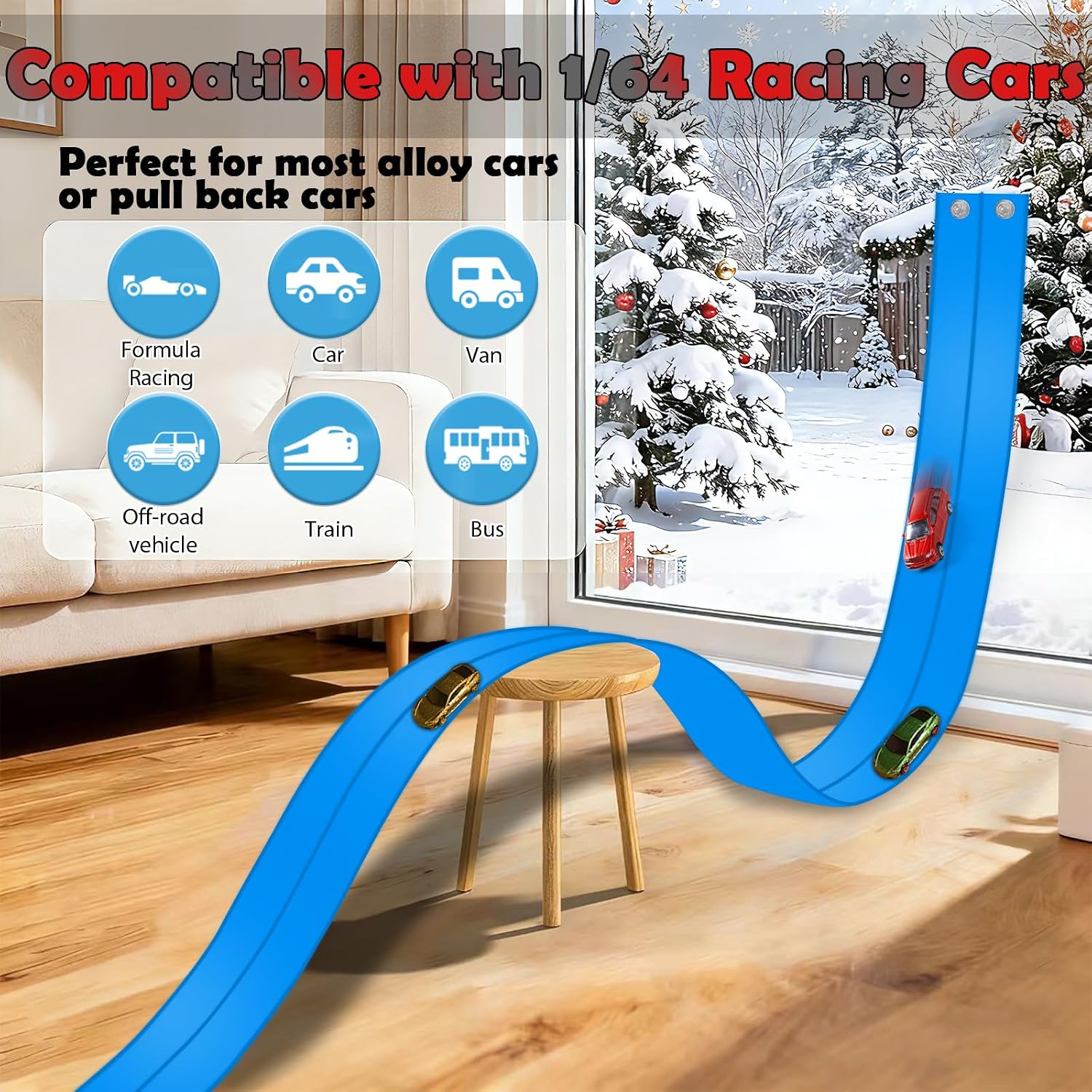 Detalle 2 de Flexible Race Track 15 Ft Starter Set