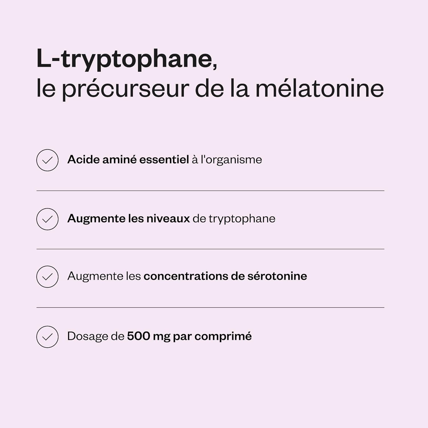 Thumbnail 4 de L-Tryptophane Supersmart — Précurseur de la sérotonine et de la mélatonine, vegan et sans gluten