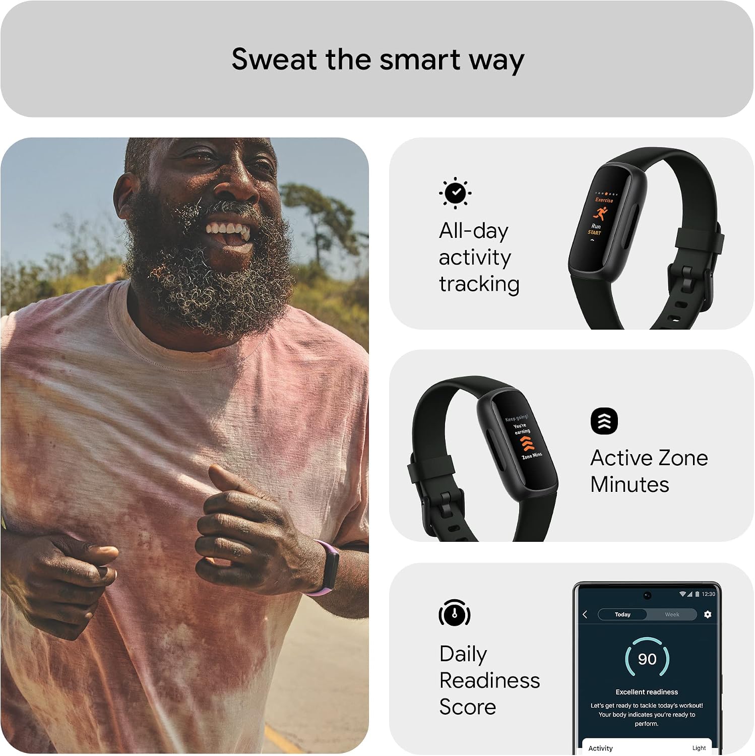 Detalle de Fitbit Inspire 3 Health and Fitness Tracker
