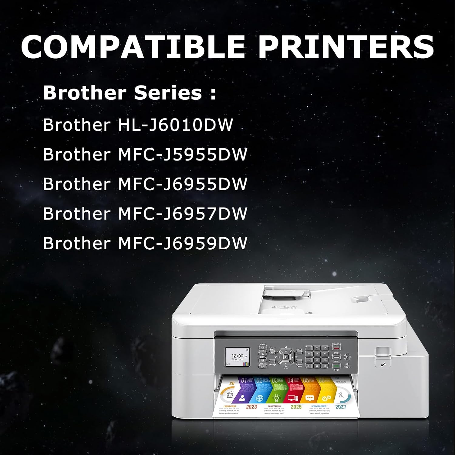Detalle 2 de DOUBLE D LC427XL (LC-427XL) — pack de cartouches d’encre compatibles Brother pour MFC-J5955DW, MFC-J6955DW et autres
