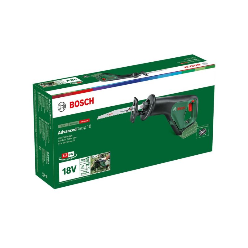 Thumbnail 1 de Bosch AdvancedRecip 18: Sierra recíproca inalámbrica 300 spm, 10 cm de corte en madera