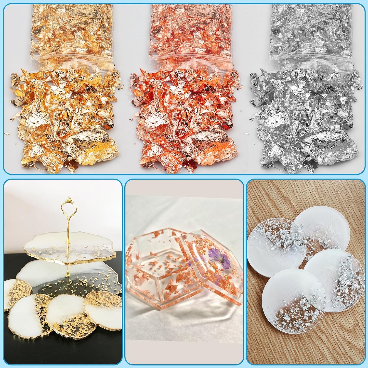 Thumbnail 3 de Epoxy Resin Crystal Clear Coating Kit 1135g 1:1