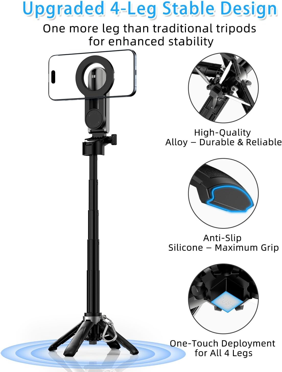 Thumbnail 5 de CloudValley 4-in-1 Selfie-Stick 11,7 cm