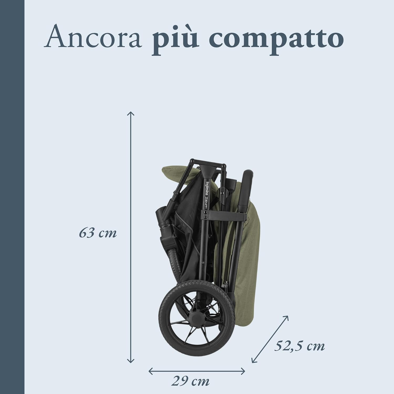 Thumbnail 3 de Inglesina Zenit 2 Passeggino Sequoia Green: compatto, leggero e versatile