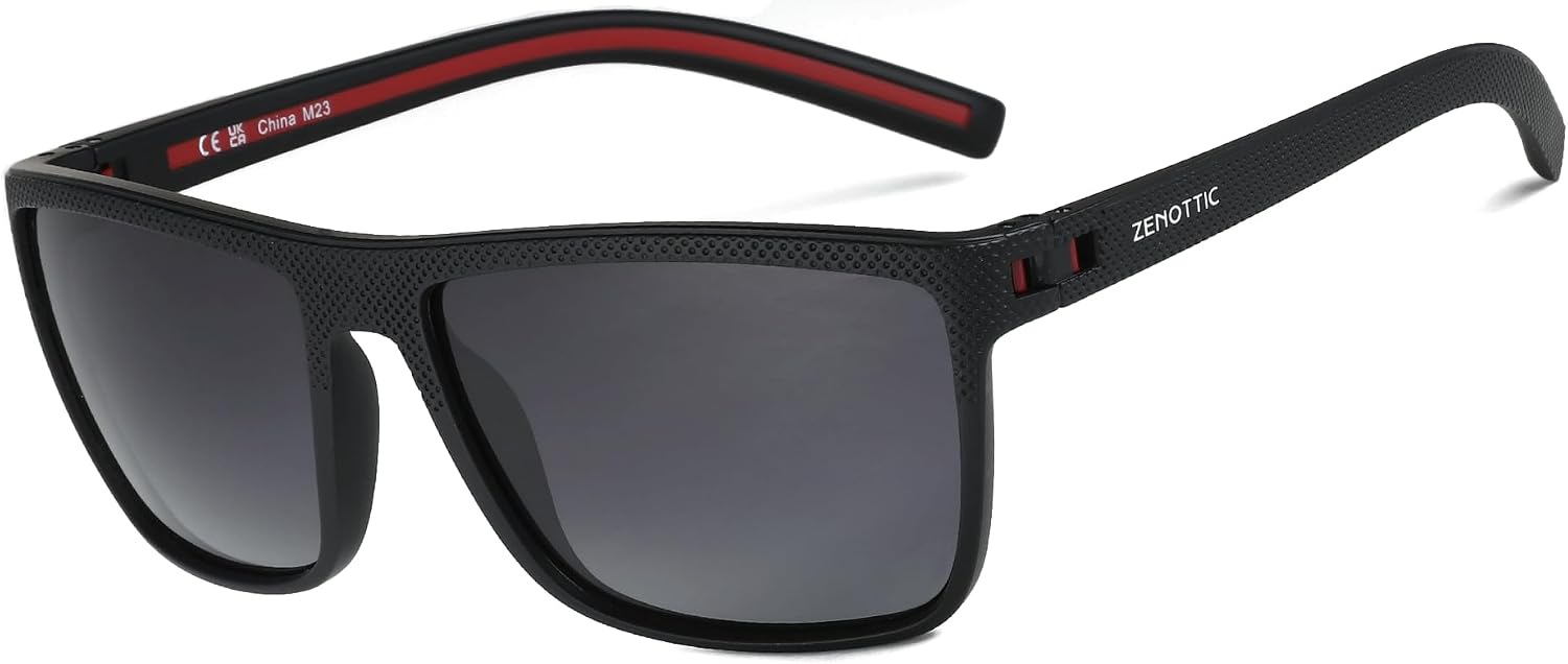 Thumbnail 6 de ZENOTTIC Occhiali da sole polarizzati uomo TR90 UV400 quadrati: montatura leggera