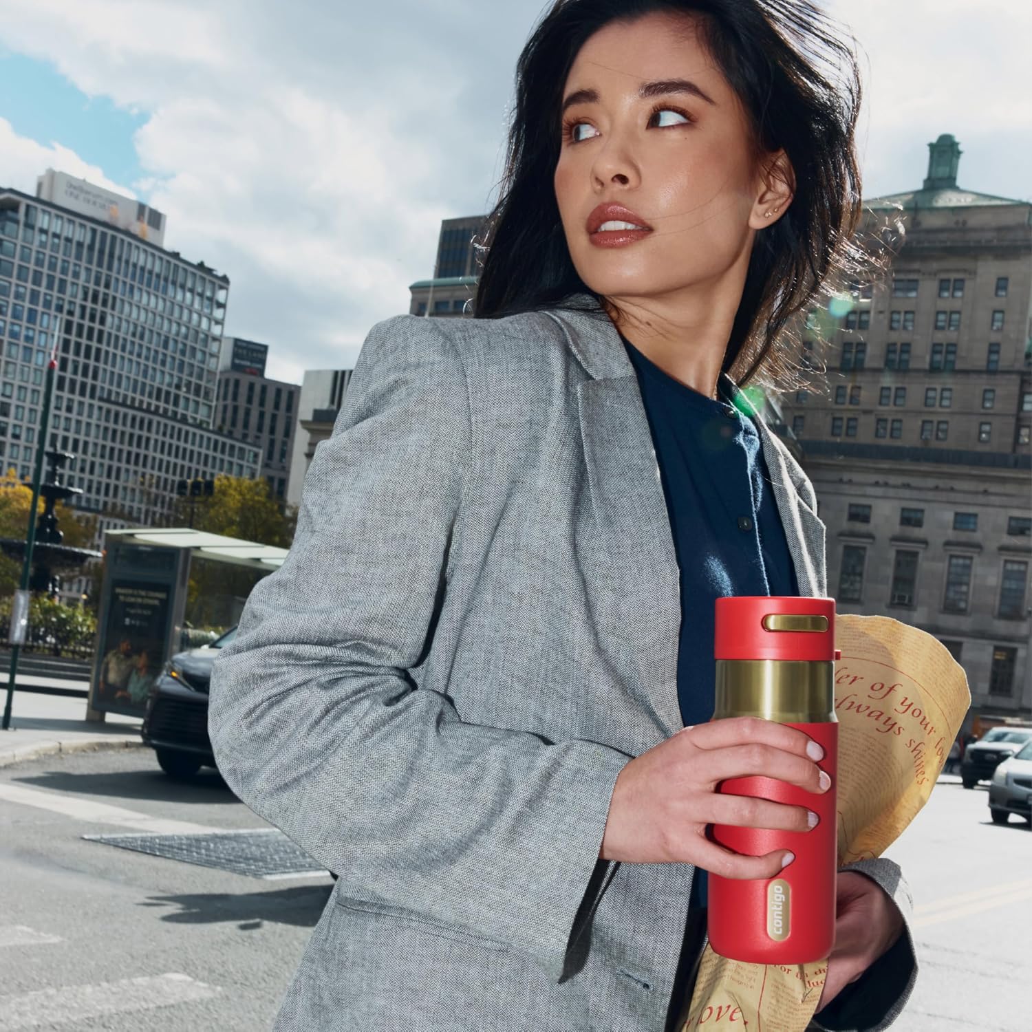 Thumbnail 5 de Contigo Stainless Steel Water Bottle 16 oz