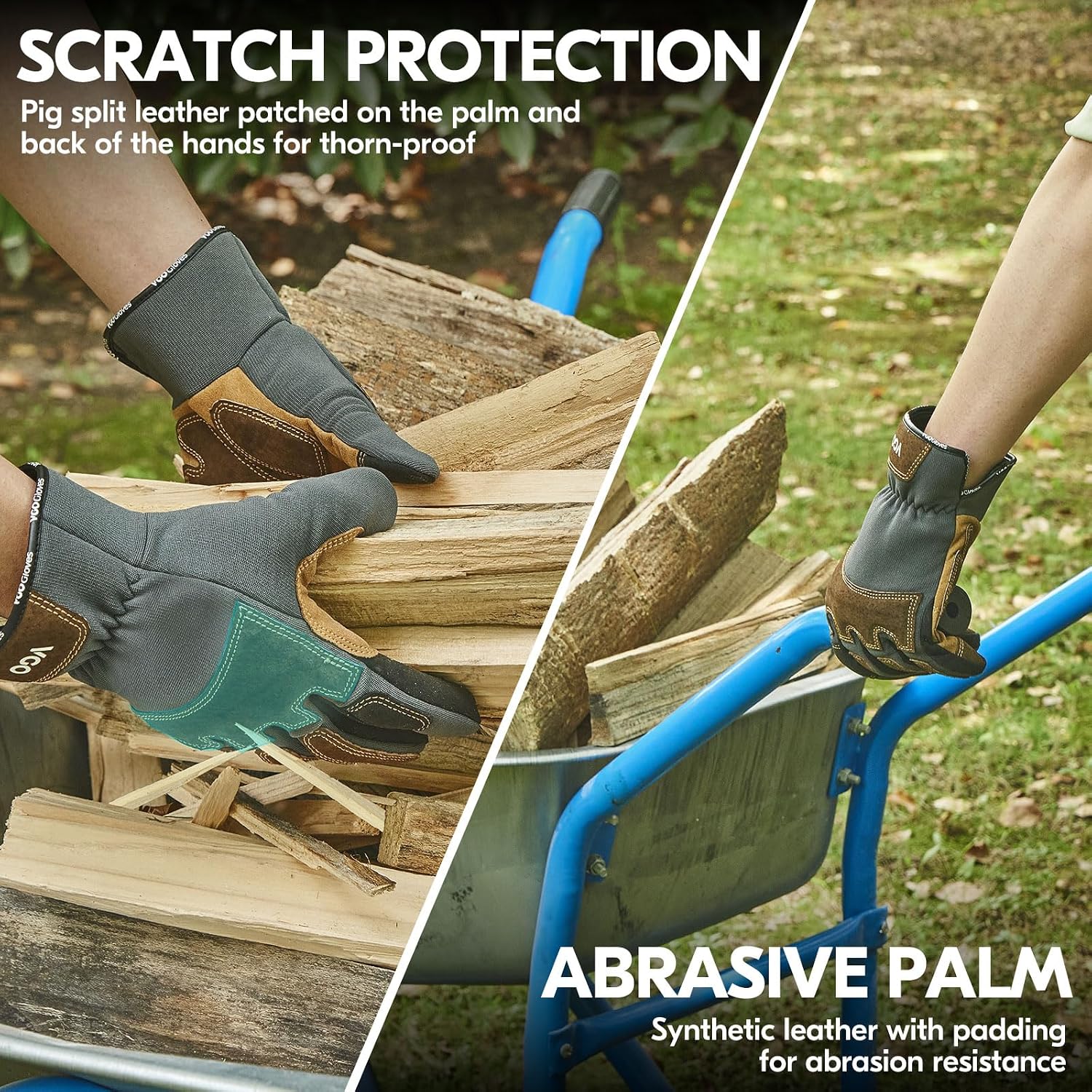 Detalle de Vgo Gardening Gloves Thornproof Touchscreen