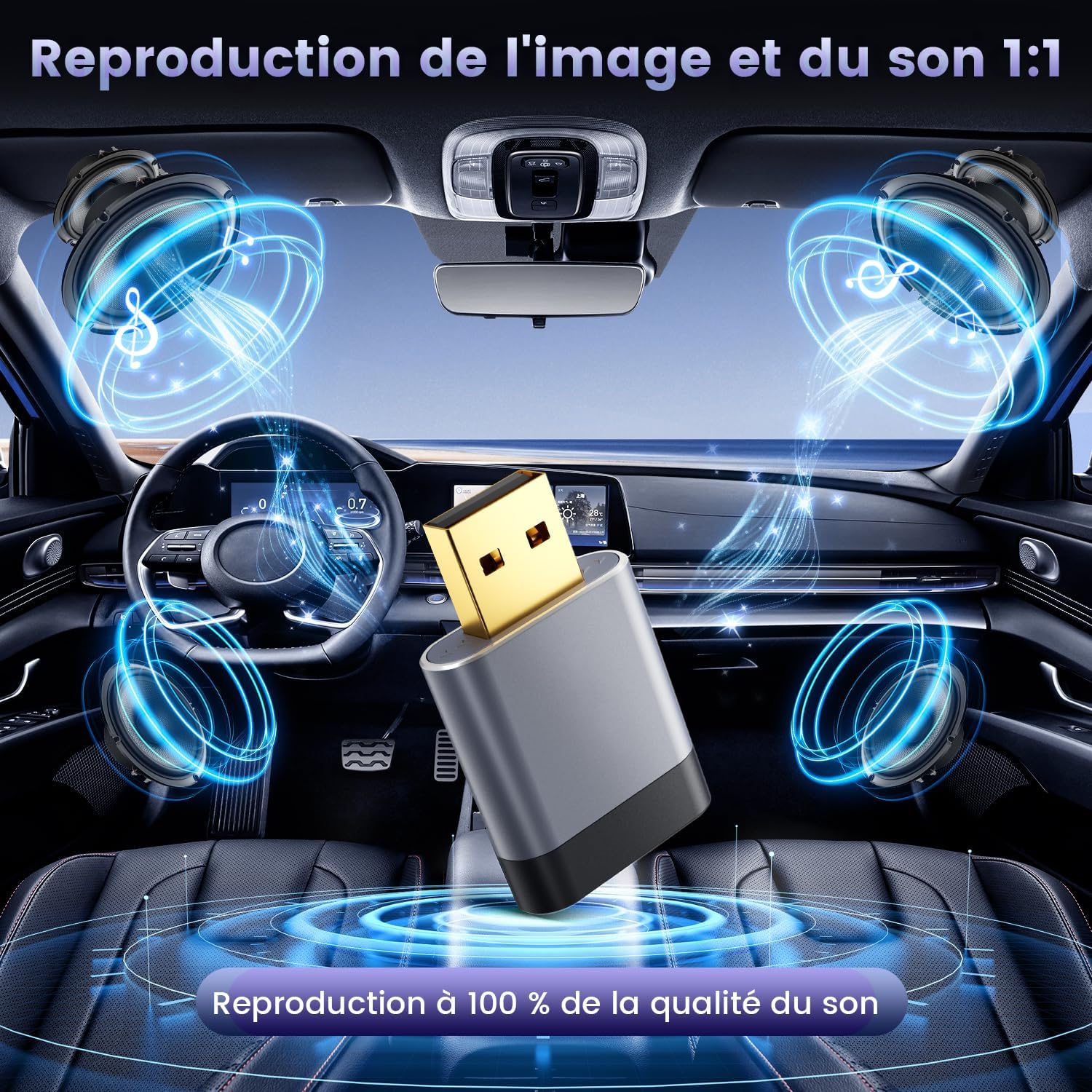 Thumbnail 4 de Mini Adaptateur CarPlay sans Fil pour Apple — Connexion rapide et stable, sans latence ni surchauffe