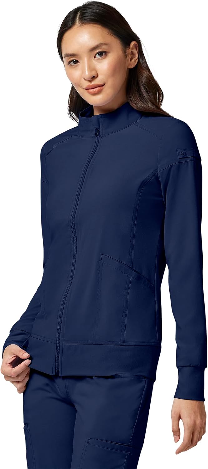 Detalle 2 de Cherokee iFlex CK303 Women's Scrub Jacket, 4-Way Stretch, 2 Pockets